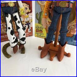 Disney Toy Story Signature Collection Woody and Jessie Deluxe Replica Doll Lot