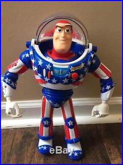 Disney Toy Story Stars & Stripes Woody Buzz Talking Doll USA American Patriotic