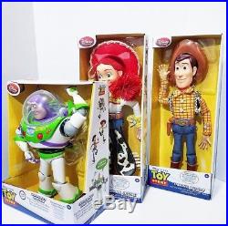 Disney Toy Story TALKING Woody, Jessie, Buzz Lightyear Action figure Dolls set