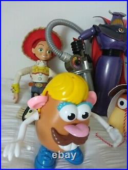 Disney Toy Story Talking Figures Dolls Bundle Woody Jessie Buzz Zurg Slinky