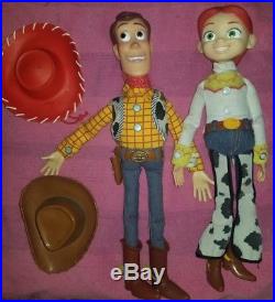 Disney Toy Story Talking Pull String Woody & Jessie Dolls 15