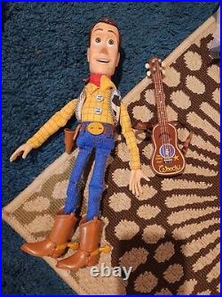 Disney Toy Story Talking Sheriff Woody With Musical Guitar Mattel 16 Doll