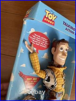 Disney Toy Story Talking Woody Doll Press Shirt Button VTG Thinkway Vintage