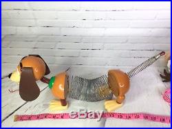 Disney Toy Story Talking Woody Jesse Dolls Vintage Rex Dinosaur & Slinky Dog Lot