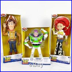 Disney Toy Story Talking Woody, Jessie, Buzz Lightyear Action Figures ...