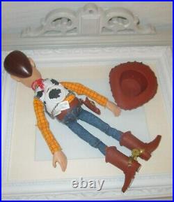 Disney Toy Story Talking Woody Jessie Pull String Doll Bullseye ThinkWay SET Hat
