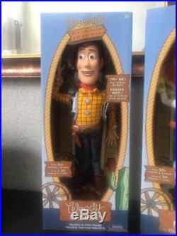 Disney Toy Story WOODY 16 & JESSIE 15 Talking Figures Pixar LOT