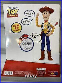 Disney Toy Story WOODY 16 Pull String Talking Sheriff Cowboy Action Figure Doll