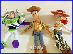 Disney Toy Story Woody 16 Jessie 14 Buzz Lightyear 11 Doll Lot Pixar Pull
