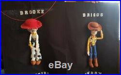 Disney Toy Story Woody & Jessie 24 dolls Pillows set on wall hanging huge vtg