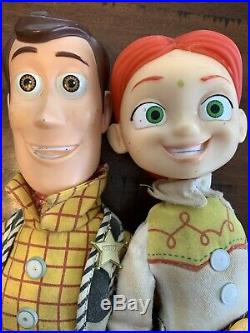 Disney Toy Story Woody & Jessie Pull String Doll Lot Of 2! Untested Pixar