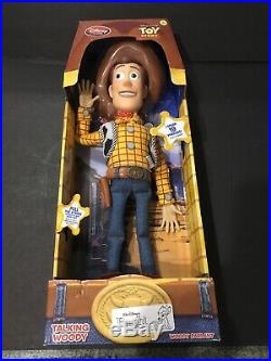 Disney Toy Story Woody Sheriff Pull String Talking Action Figure Doll 16'' New