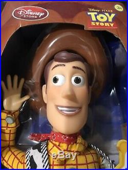 Disney Toy Story Woody Sheriff Pull String Talking Action Figure Doll 16'' New