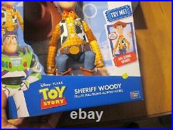 Disney Toy Story Woody Talking Sheriff Pull String Pixar NIB Reach for the Sky