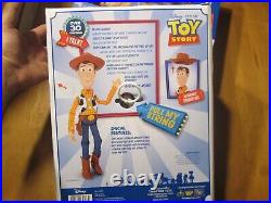 Disney Toy Story Woody Talking Sheriff Pull String Pixar NIB Reach for the Sky