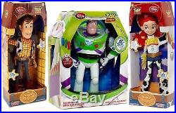 Disney Toy Story lot of 3 TALKING Woody Jessie & Buzz Lightyear Action Figure