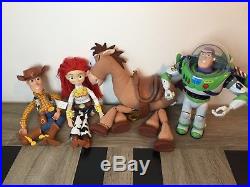 Disney Toy Story pull string Jessie, woody dolls, bullseye, buzz all with sounds