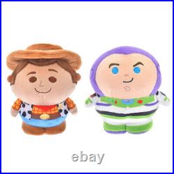 Disney Toy story Woody & Buzz Lightyear Plush Doll MUCCHI POCCHI 2 Set Japan