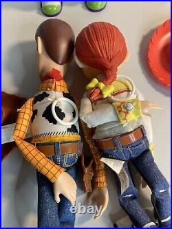 Disney Toy story thinkway toys Vintage Woody jesse buzz light year Talking dolls