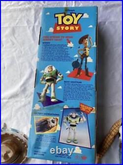 Disney Vintage Toy Story Woody Toy Multicolor With Box Japan Good Condition