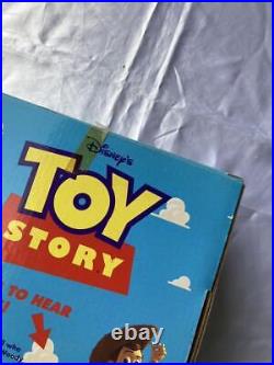 Disney Vintage Toy Story Woody Toy Multicolor With Box Japan Good Condition