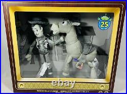 Disney Woody & Bullseye Plush Toy Story Set 25 Anniversary Limited Release