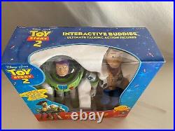 Disney's Toy Story 2 BUZZ Woody Interactive Ultimate Talking Figures READ