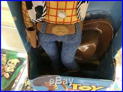 Disney's Toy Story Poseable Pull-string Talking Woody Thinkway Misb