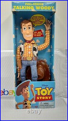 Disney's Toy Story Think Way Toys Pull-String Talking Woody New In Box