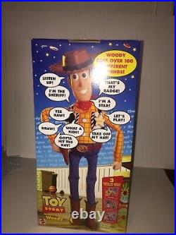 Disney's Toy Story Tumblin' Talkin' Woody 17 Talking Cowboy Doll (NEW)