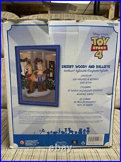 Gemmy Toy Story Christmas Woody And Bullseye Christmas Airblown Inflatable