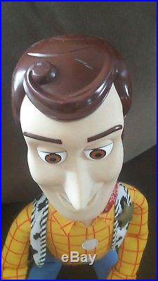 HUGE 32 Sheriff WOODY Toy Story MATTEL Hard Head stuffed doll VTG plush X-Large