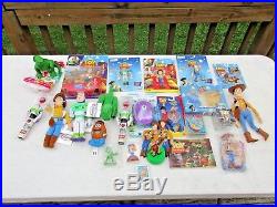HUGE Toy Story Lot Woody Doll SlinkyBuzz Light Year Nite Light Soap Toy Lot NEW