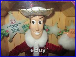 Holiday Hero Woody Toy Story Vintage Mattel 1999 Disney Never Removed From Box
