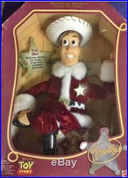 Holiday Hero Woody Toy Story Vintage Mattel NIB New 1999 Disney TALKS