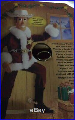 Holiday Hero Woody Toy Story Vintage Mattel NIB New 1999 Disney TALKS