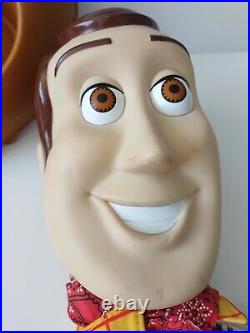 Huge Big Large 32 Woody Doll with Hat Toy Story Plush Disney Pixar Mattel Rare