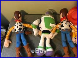 Huge Lot of 14 Disney Pixar Toy Story Plush Dolls Jesse Woody Buzz Lightyear