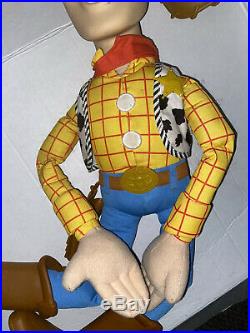 Huge Vintage Toy Story Sheriff Woody 32 RARE Doll Disney Pixar Mattel
