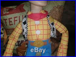Huge Vintage Toy Story Sheriff Woody 32 RARE Doll Disney Pixar Mattel GUC