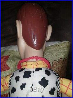 Huge Vintage Toy Story Sheriff Woody 32 RARE Doll Disney Pixar Mattel GUC
