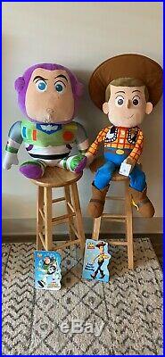 Jumbo Size Buzz Light Year And Woody Plush Doll Stuff Animal Set 36 New