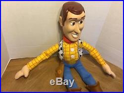 LARGE JUMBO Toy Story WOODY 32 Plush Toy Doll Cowboy Sheriff Disney Mattel