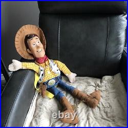 LG 25 Toy Story Sheriff Woody Back Pack Large Plush Doll With Hat Rare Toy