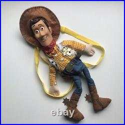 LG 25 Toy Story Sheriff Woody Back Pack Large Plush Doll With Hat Rare Toy