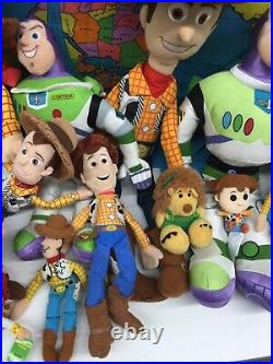 LOT 36 Pixar Toy Story 1 2 3 Plush Doll Toys Woody Buzz Rex Dino Pig Bear Jesse