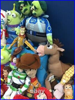 LOT 37 Pixar Toy Story 1 2 3 Plush Doll Toys Woody Buzz Horse Jesse Used Disney