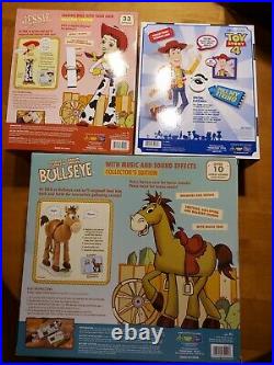 LOT 3 Disney Pixar Toy Story Bullseye Horse Jessie Woody Talking Dolls READ