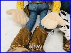 Large 19 & 17 Woody & Jessie Plush Doll Disney Store, Posable Woody