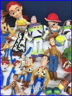 Large LOT 90 Loose Disney Pixar Toy Story Action Figures Dolls Toys Used Woody